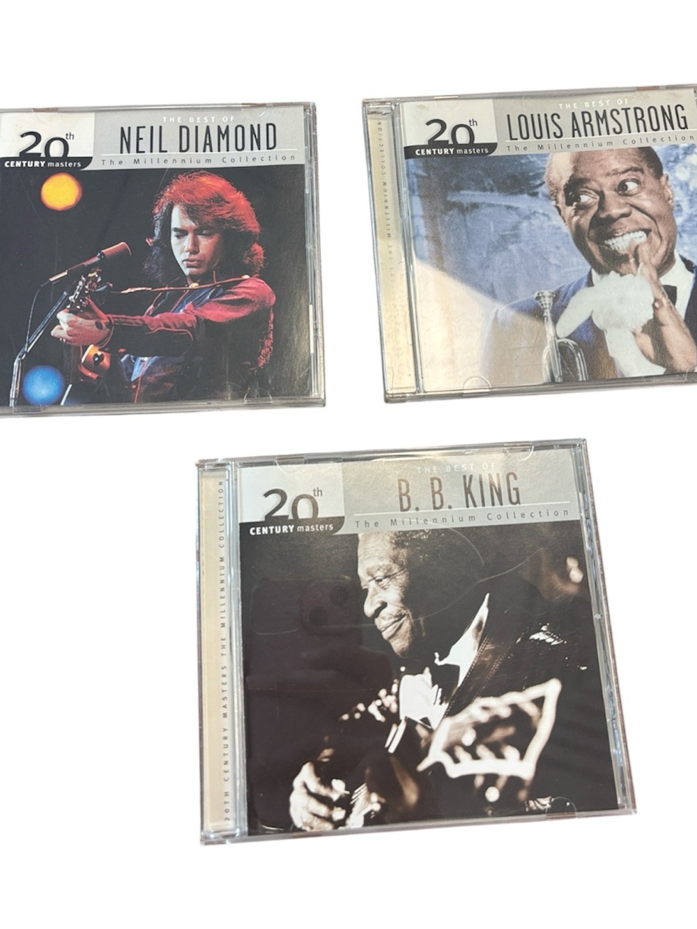 3 20th Century Masters CDs B.B King Neil Diamond Louis Armstrong